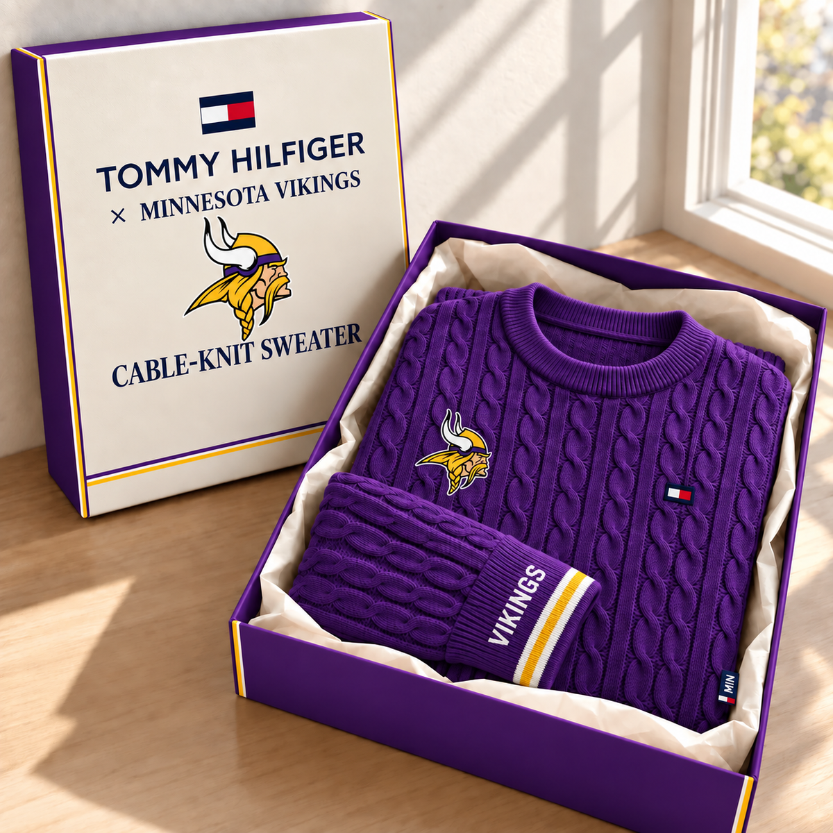 Premium NFL MV Cable Knit Sweater