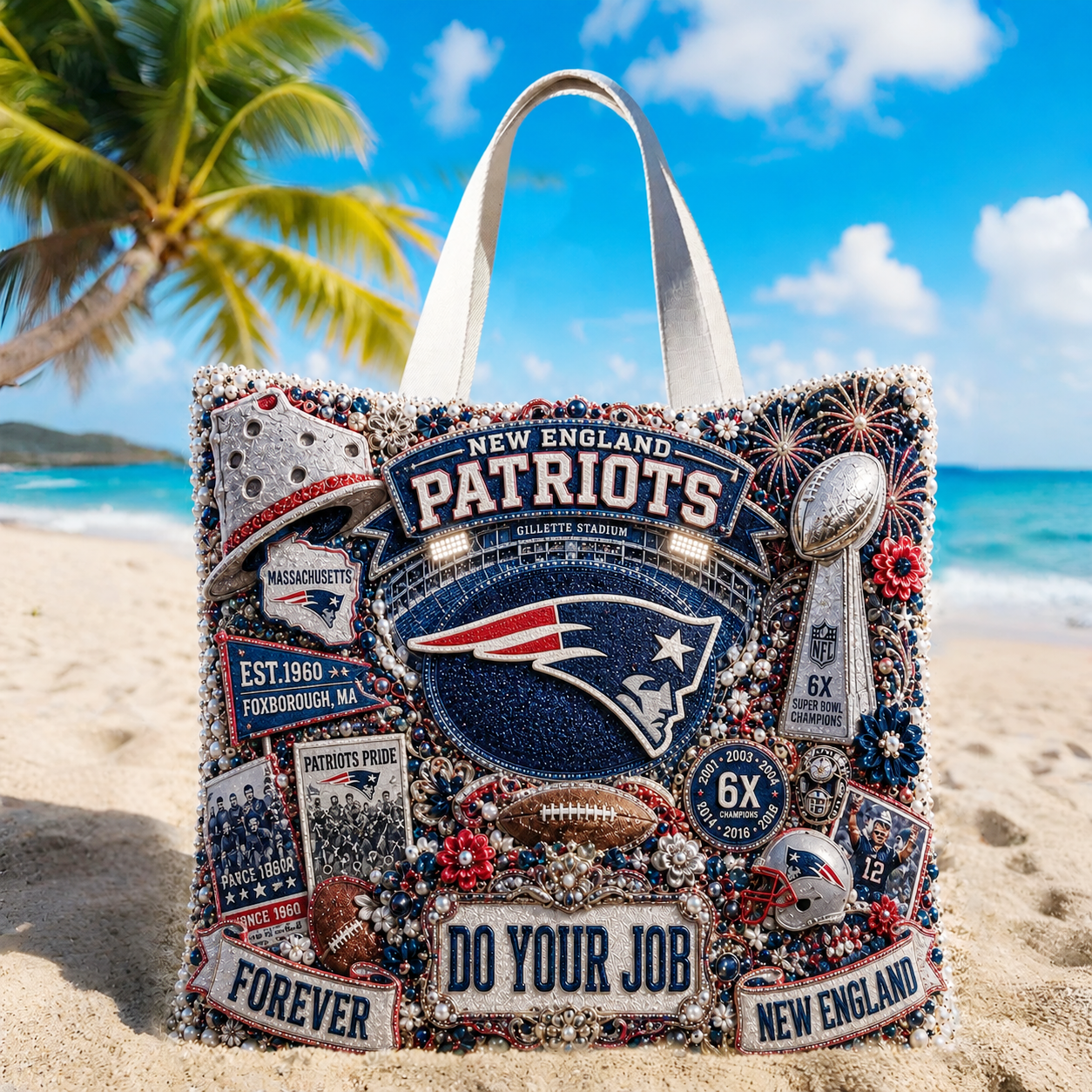Premium NFL NEP Summer Vibes Tote Bag