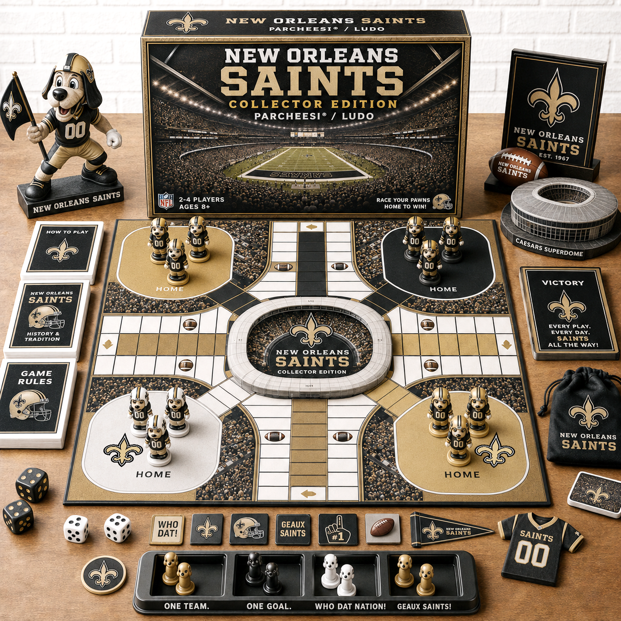 Premium NFL NOS Collector’s Edition Parcheesi Board Game