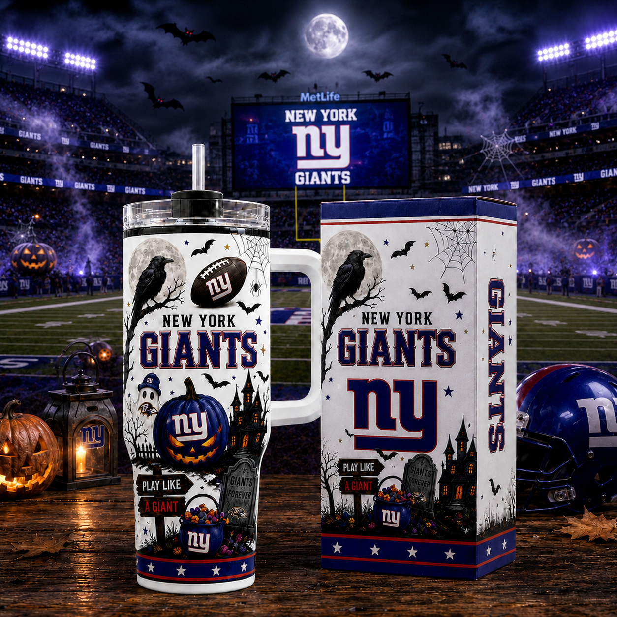 Premium NFL NYG Halloween Spirit Insulated Tumbler