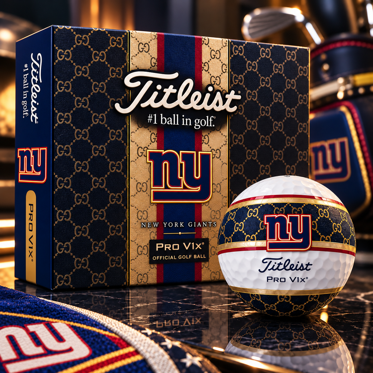 Premium NFL NYG x GC x Titleist Pro V1 Golf Ball Set V3