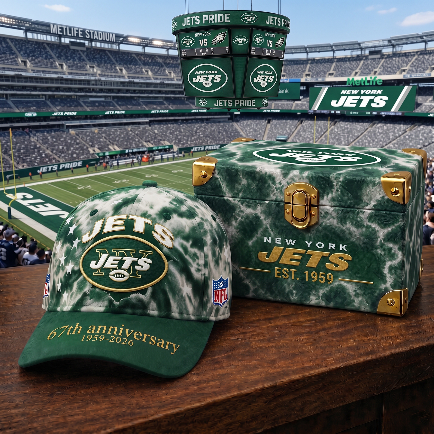 Premium NFL NYJ Anniversary Pride Cap