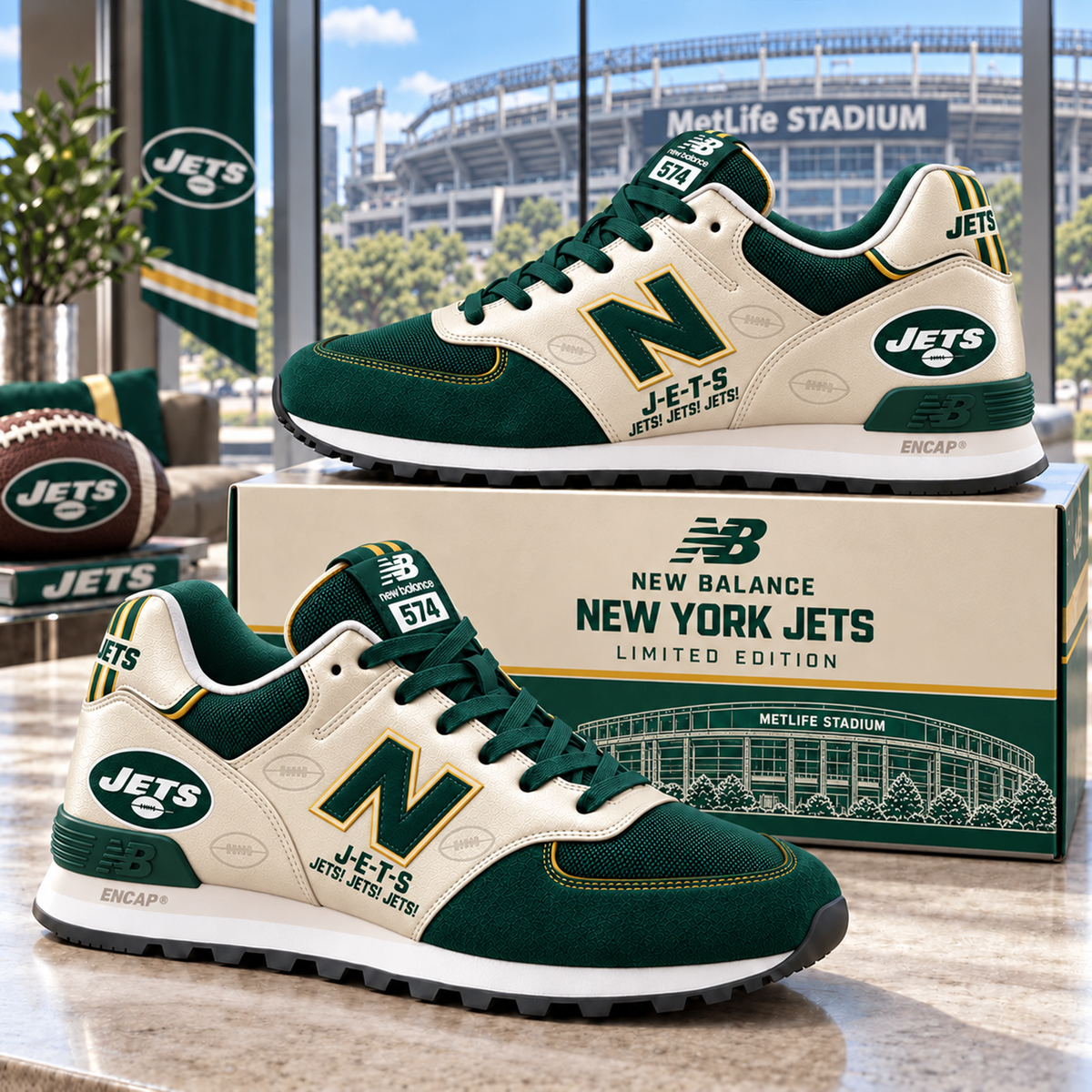 Premium NFL NYJ NB 574 Sneaker