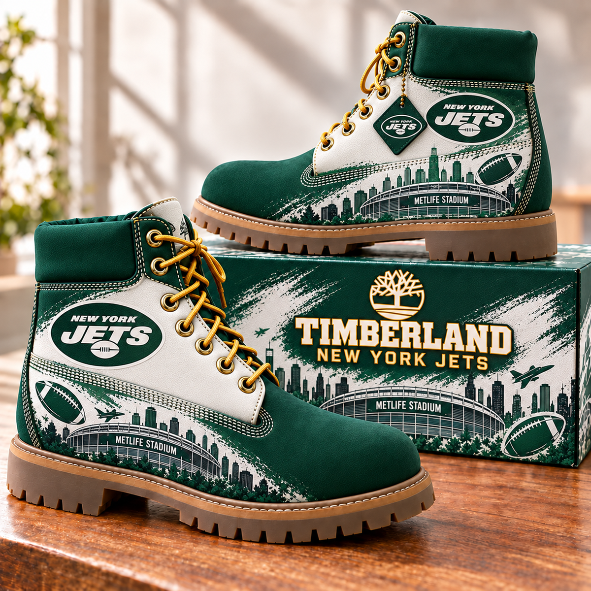 Premium NFL NYJ Skyline Collector Boots V2