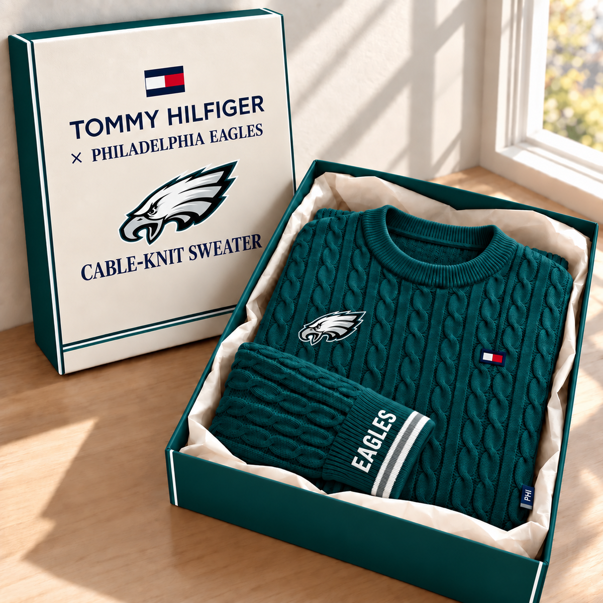 Premium NFL PE Cable Knit Sweater