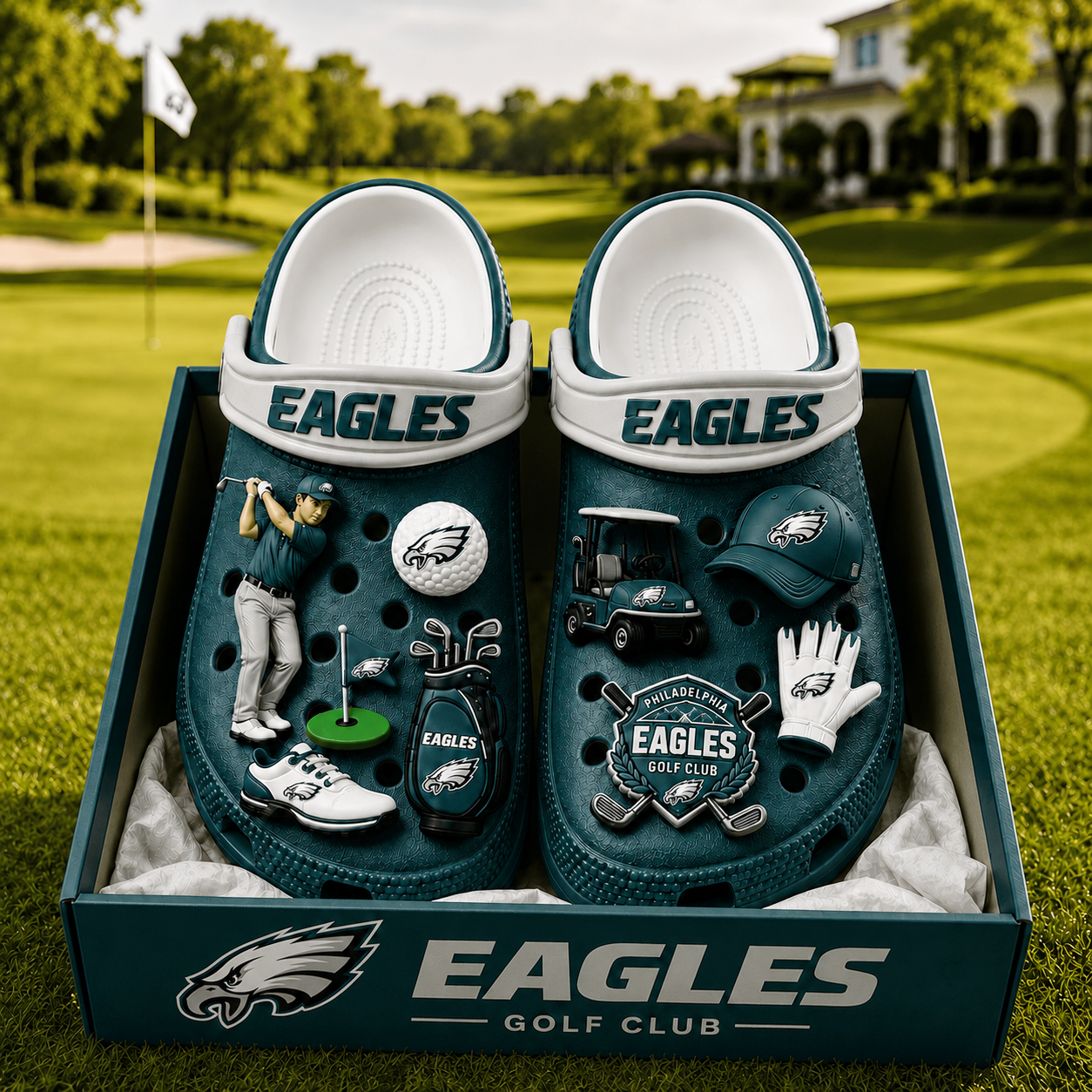Premium NFL PE Golf Club Charm Clogs