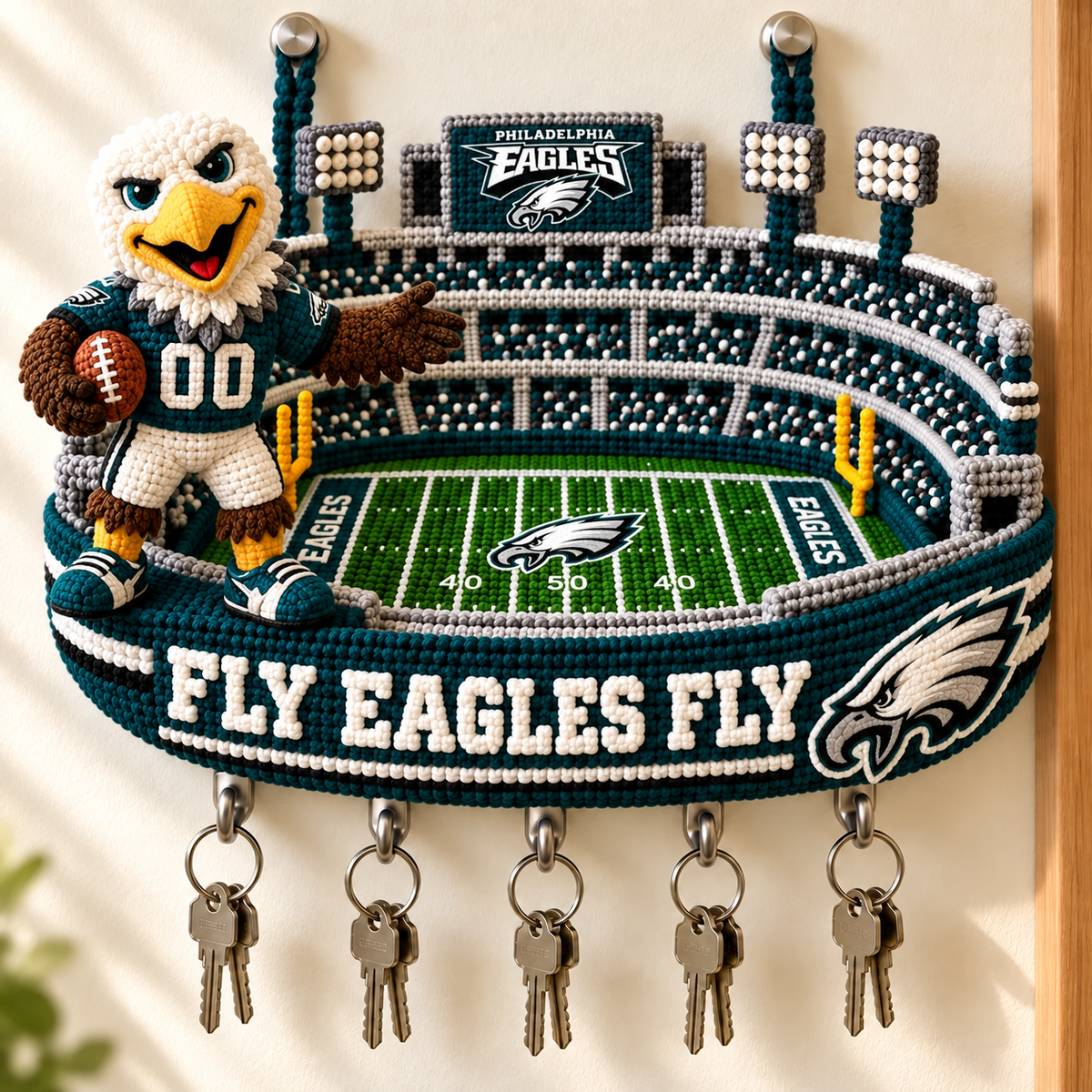 Premium NFL PE Wall Mounted Key Holder