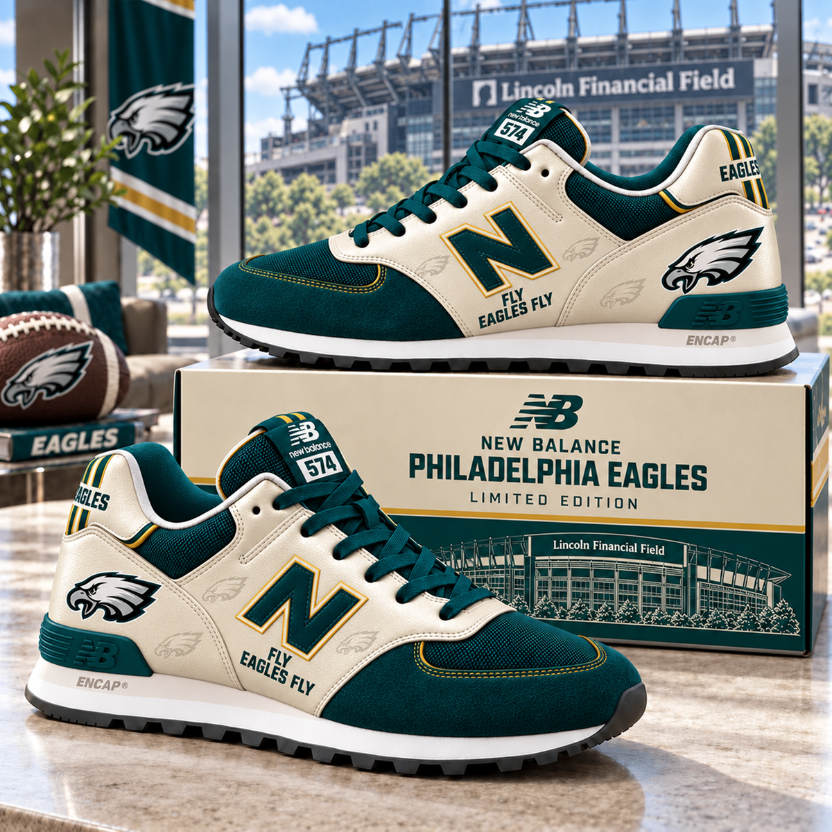 Premium NFL PHI NB 574 Sneaker