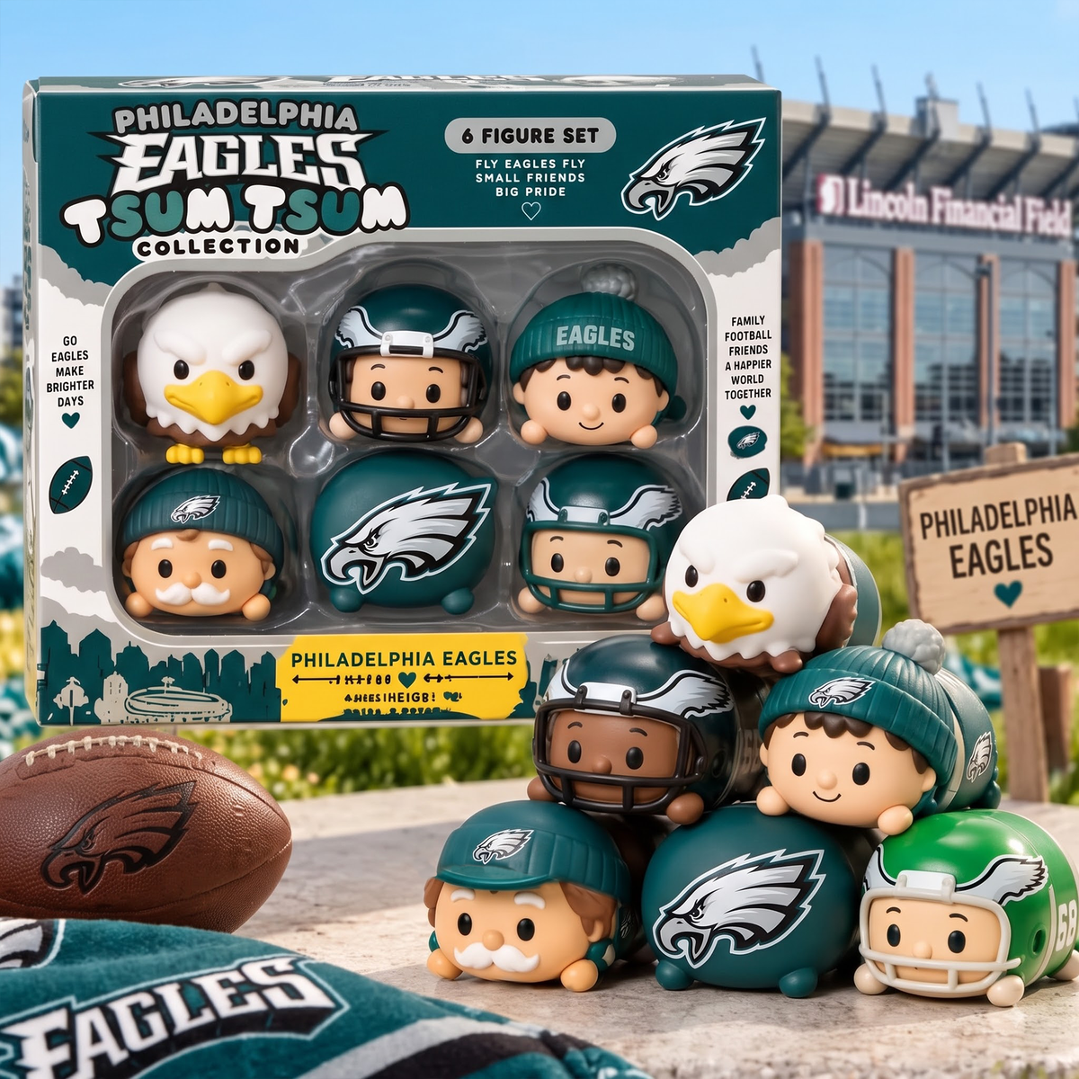 Premium NFL PHI Tsum Tsum Collector Set