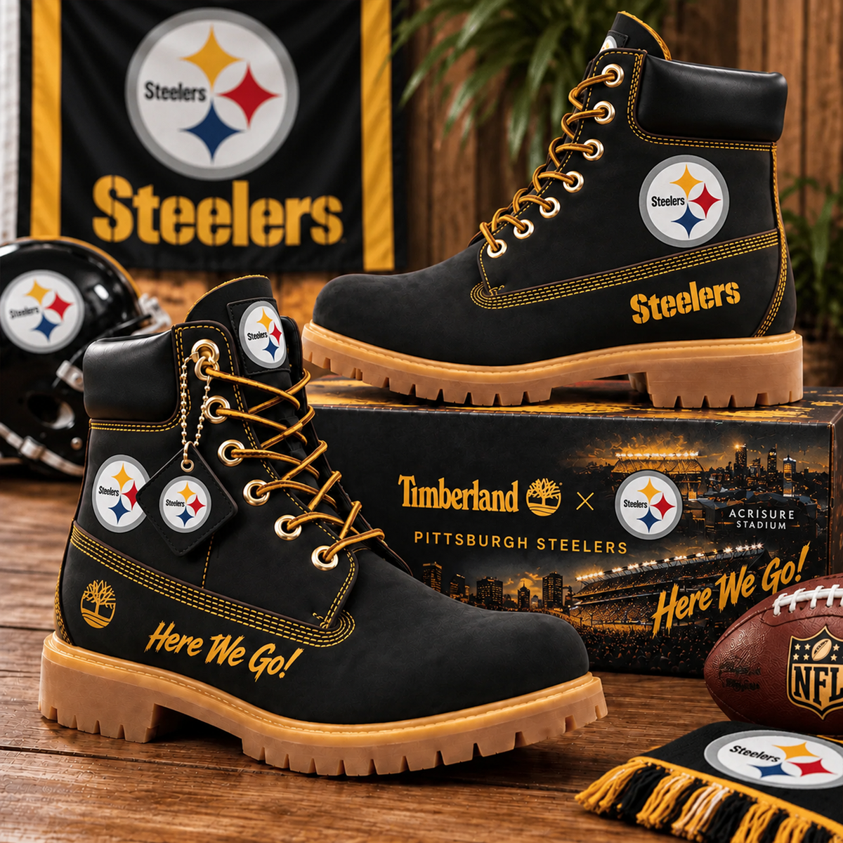 Premium NFL PIT Heritage Boots