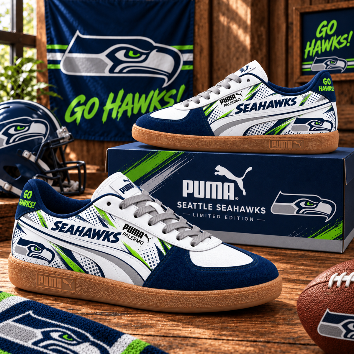 Premium NFL SEA Palermo Sneaker