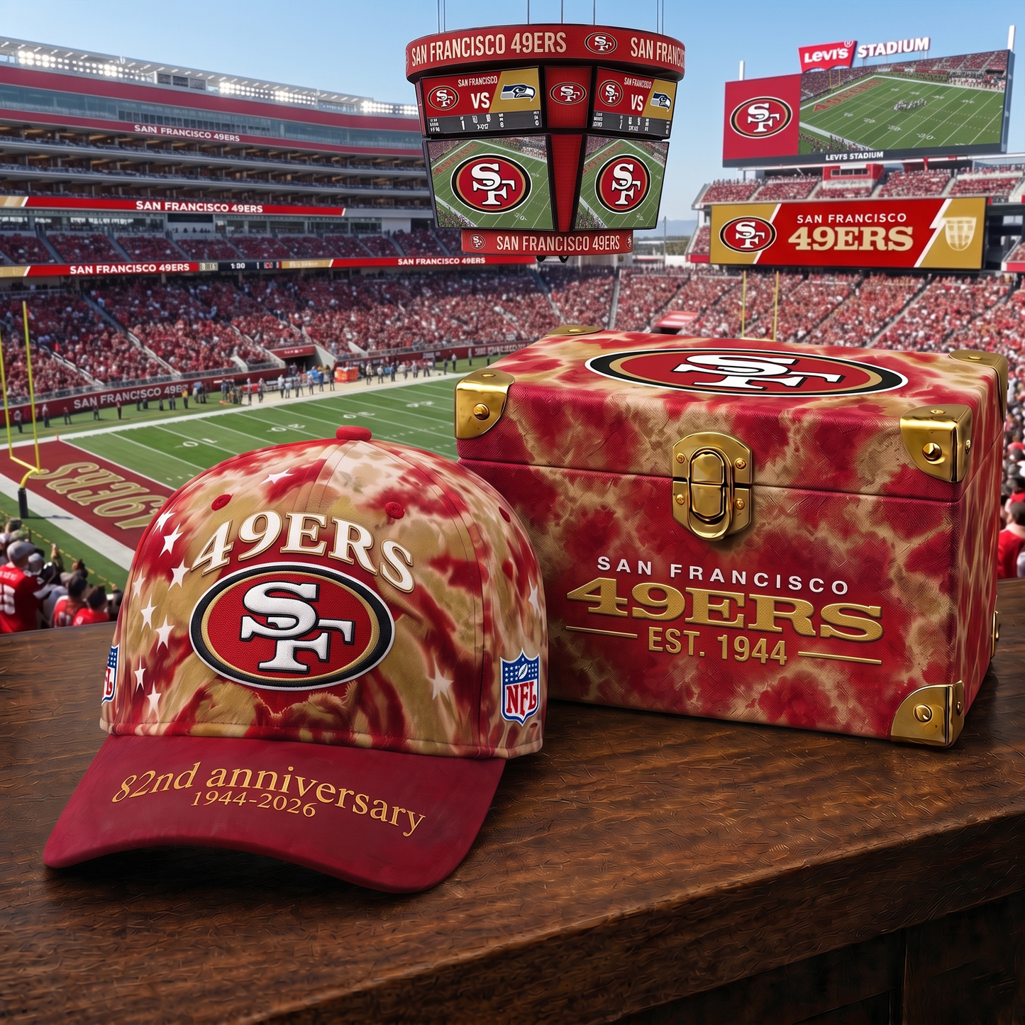 Premium NFL SF Anniversary Pride Cap