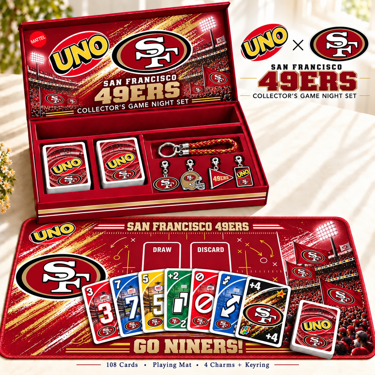 Premium NFL SF Uno Board Game Set
