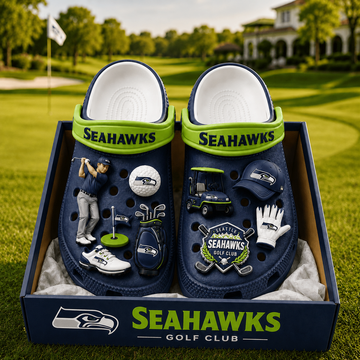 Premium NFL SS Golf Club Charm Clogs