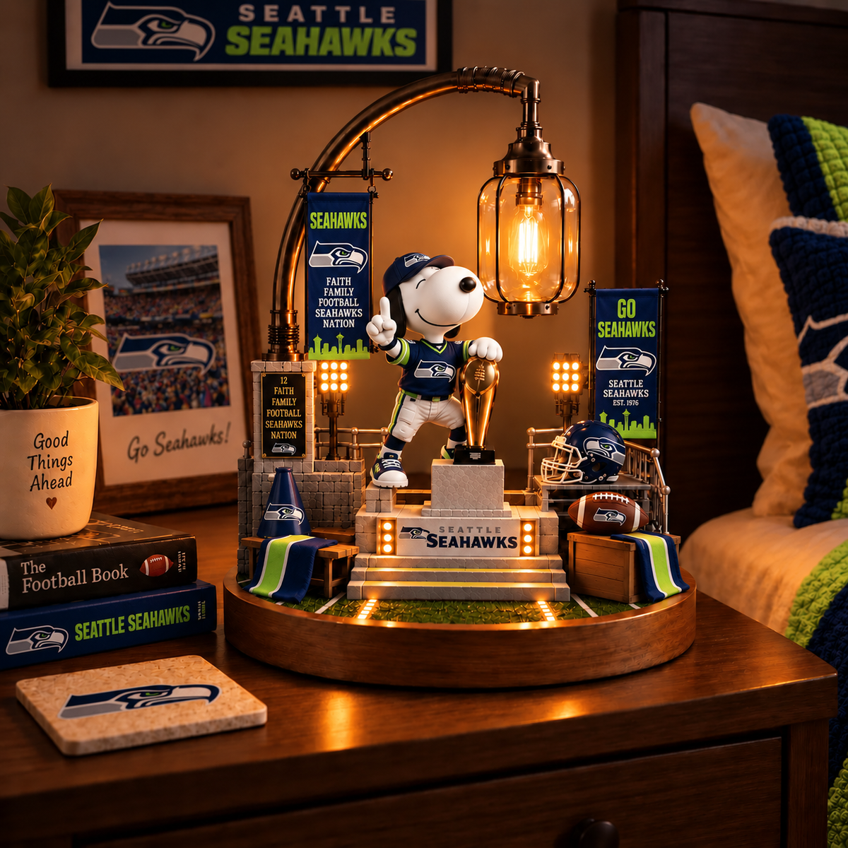 Premium NFL SS x SNP Themed Bedside Lamp