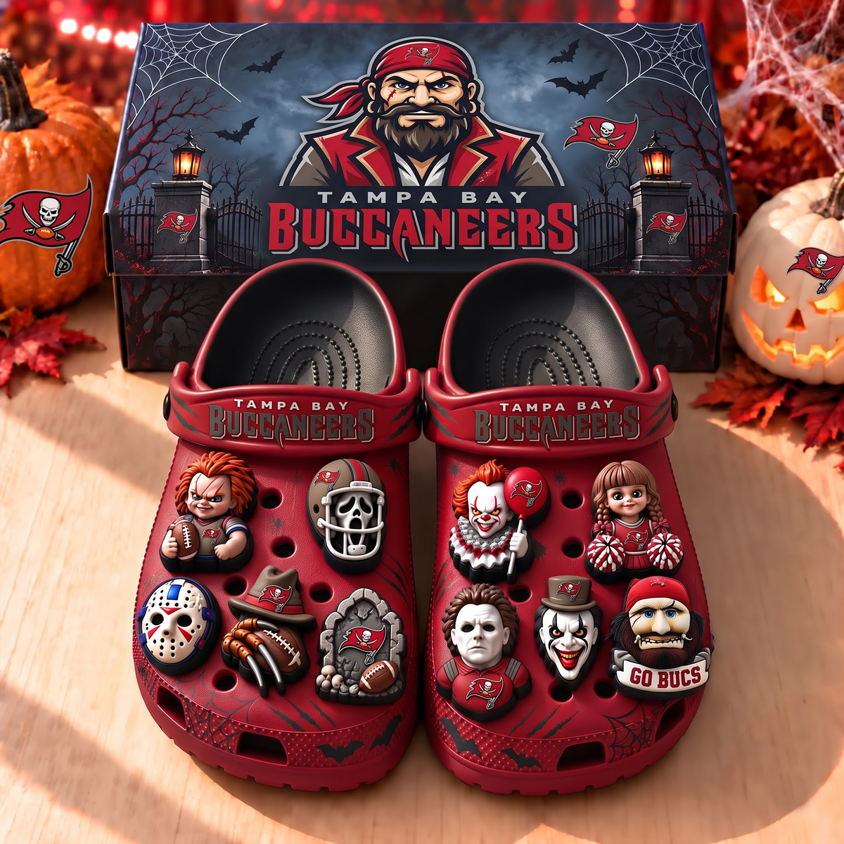 Premium NFL TB Halloween Clogs
