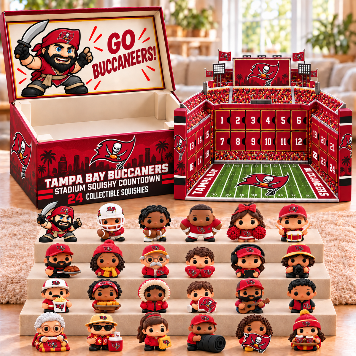 Premium NFL TBB Stadium Squishy Advent Calendar V8