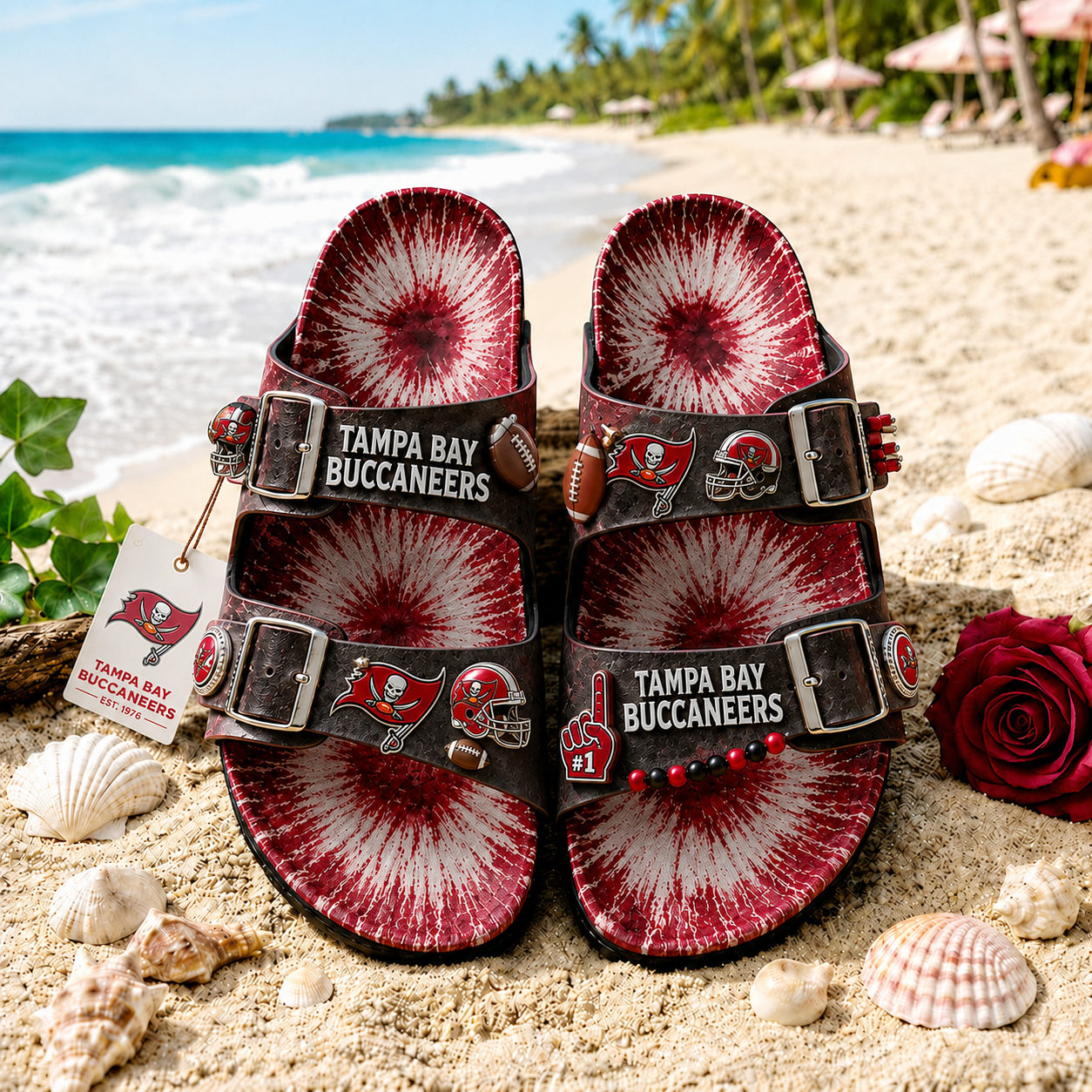 Premium NFL TBB Summer Splash Birkenstocks Shoes