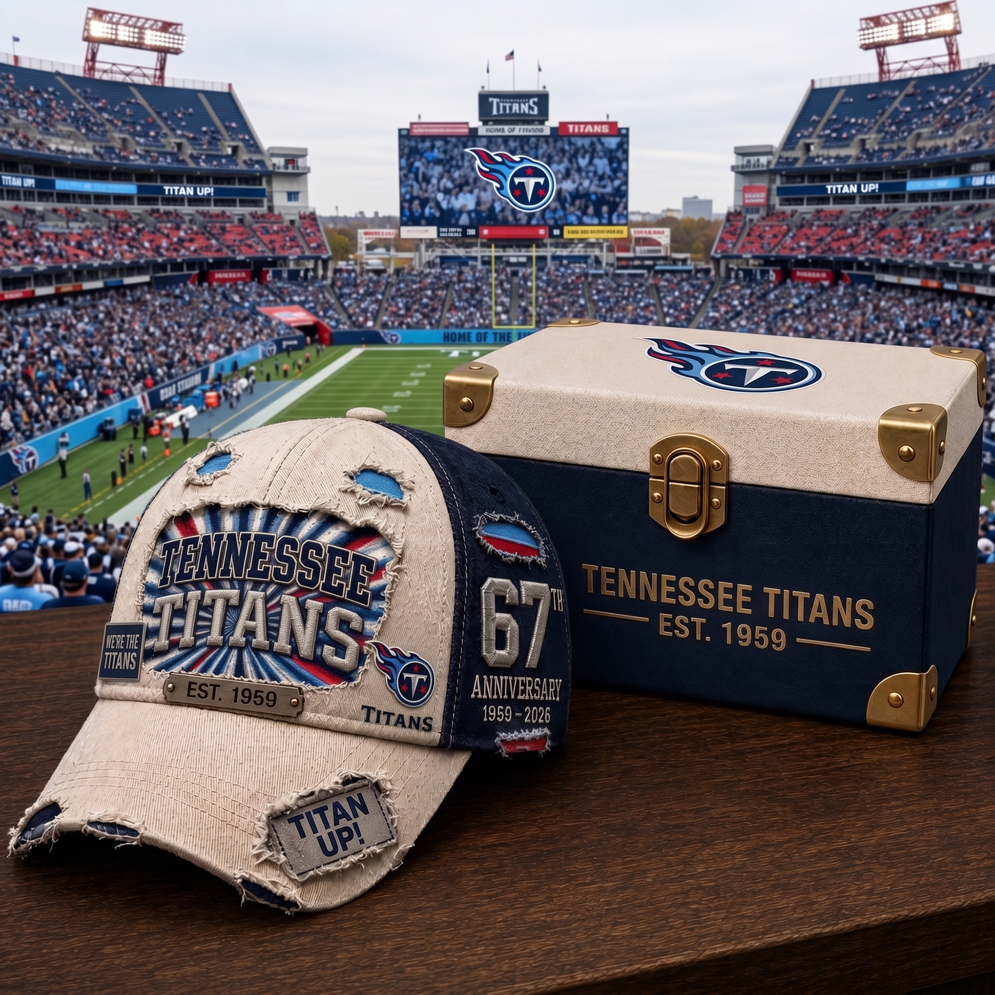 Premium NFL TEN Anniversary Distressed Cap