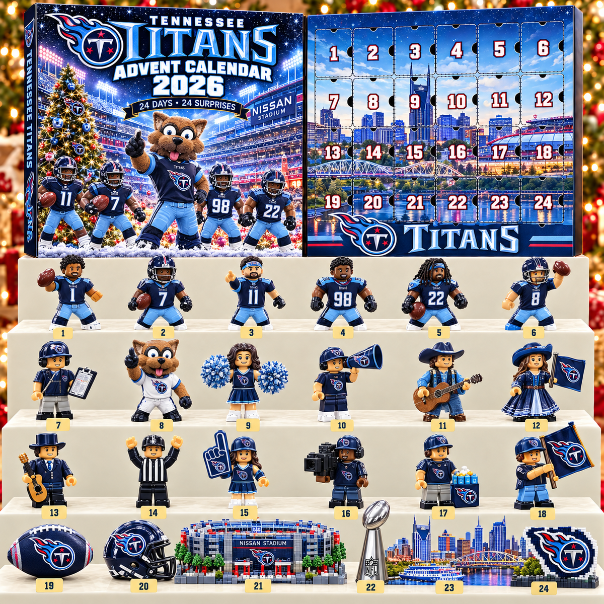 Premium NFL TT 24-Piece Football Collectible Advent Calendar V2