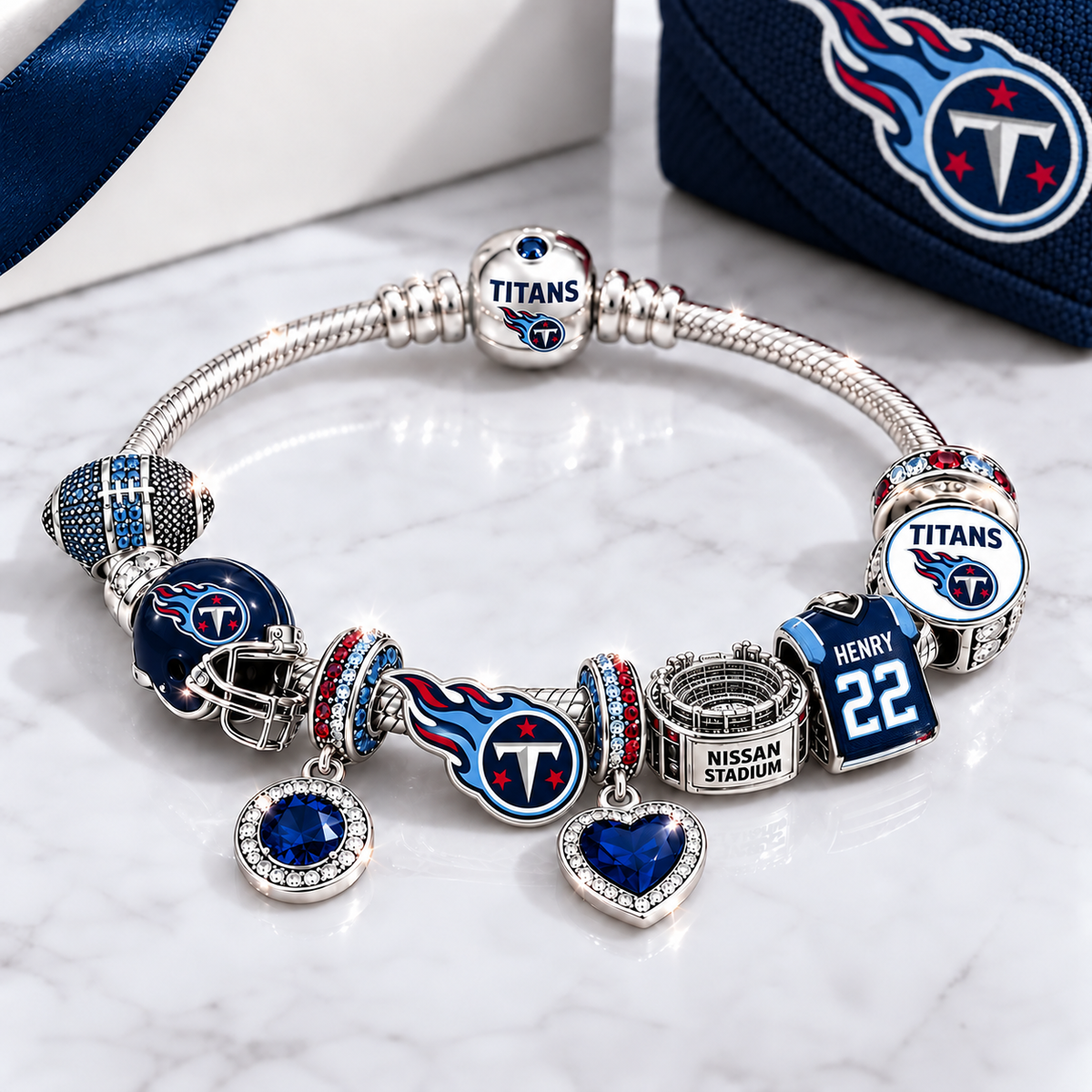 Premium NFL TT Team Spirit Charm Bracelet V8