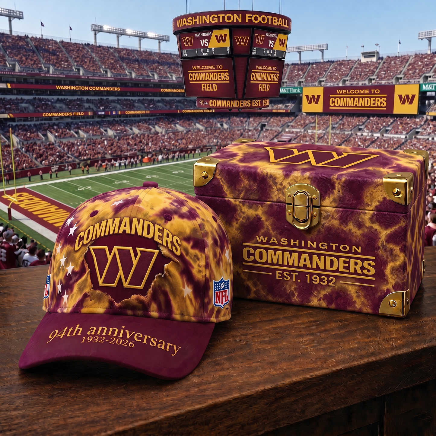 Premium NFL WAS Anniversary Pride Cap