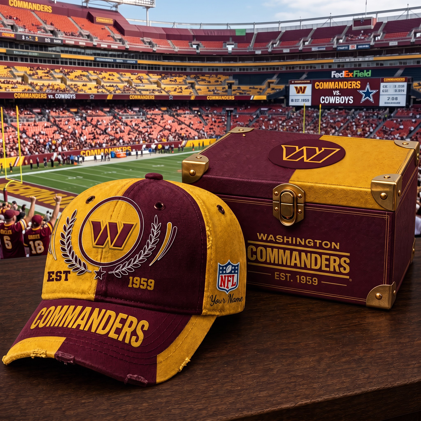 Premium NFL WAS Vintage Heritage Distressed Cap V2