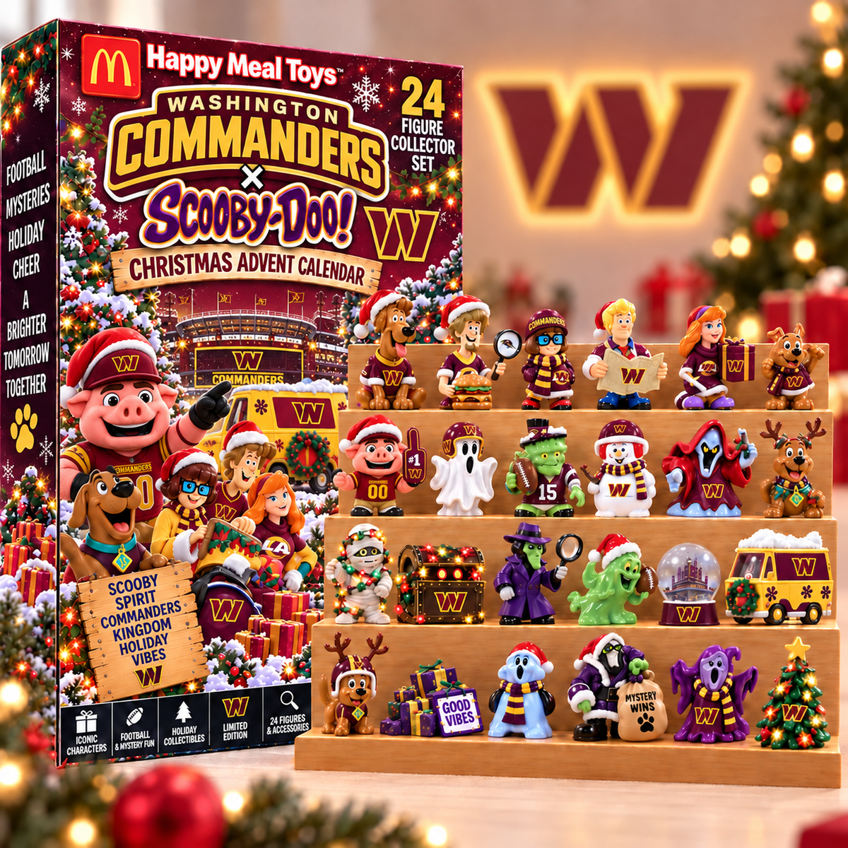 Premium NFL WC Christmas Crossover Advent Calendar V9