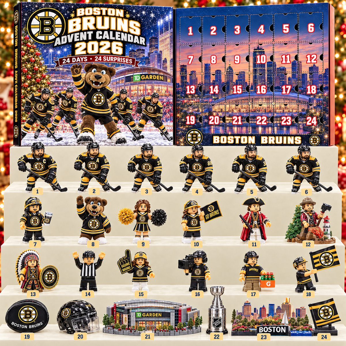 Premium NHL BB 24-Piece Hockey Collectible Advent Calendar V2