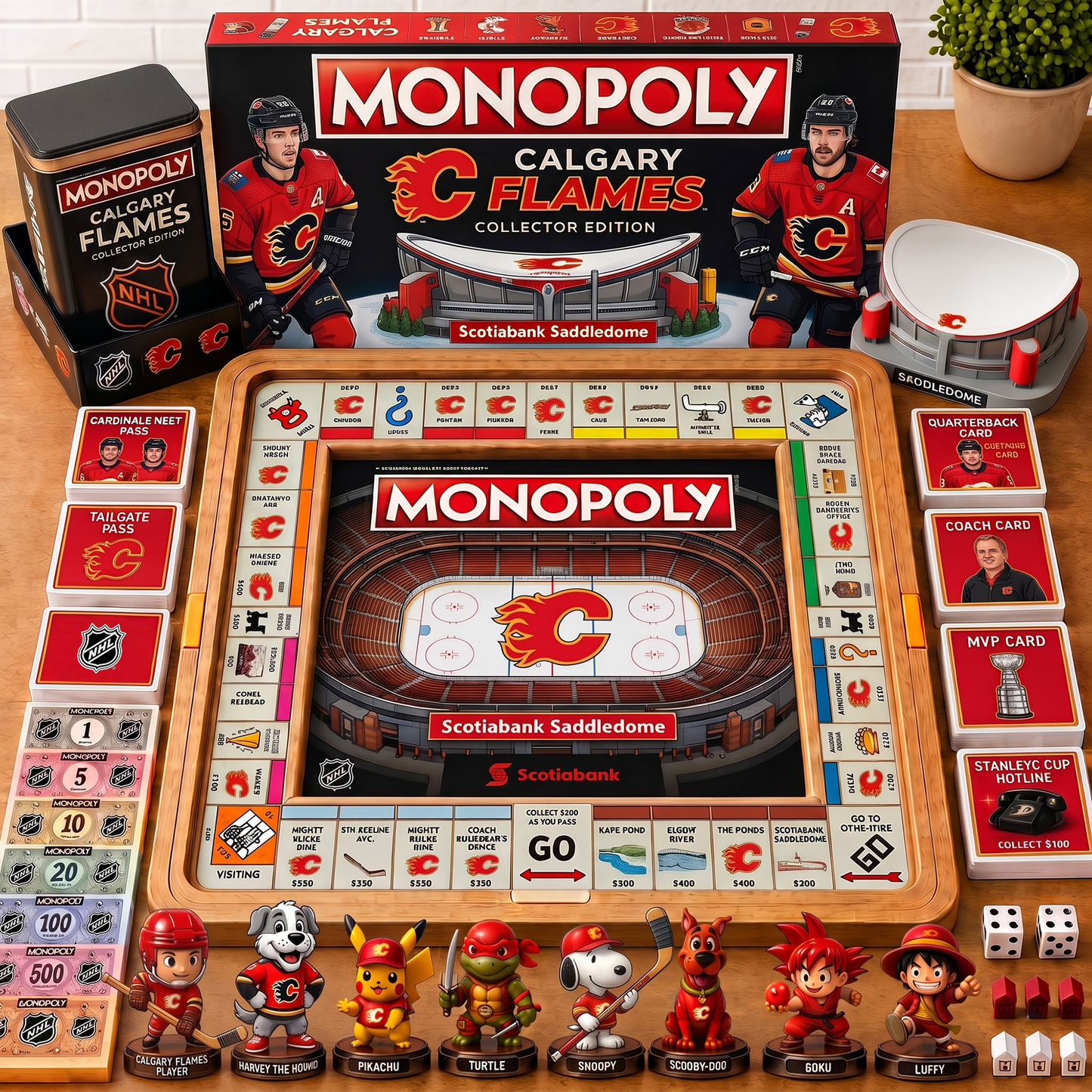 Premium NHL CAL Nest Monopoly Collector’s Edition Board Game V4