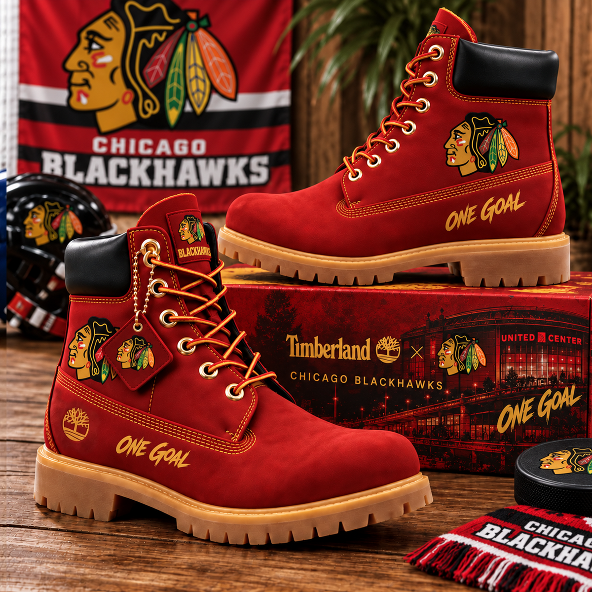 Premium NHL CHI Heritage Boots