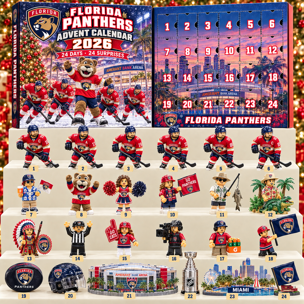 Premium NHL FP 24-Piece Hockey Collectible Advent Calendar V2