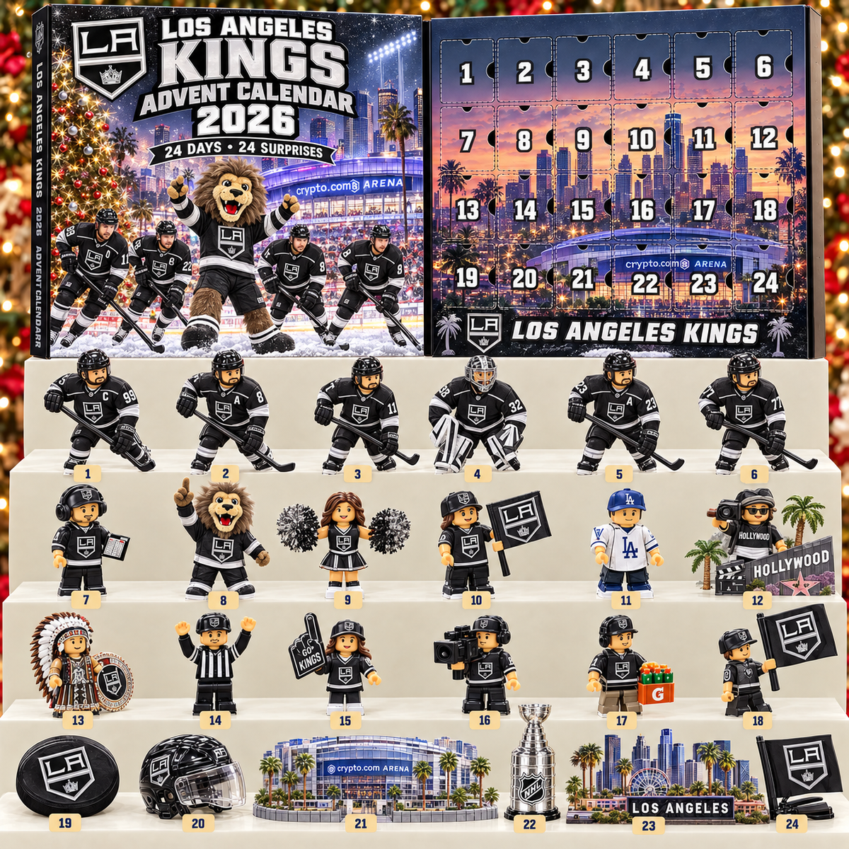 Premium NHL LAK 24-Piece Hockey Collectible Advent Calendar V2
