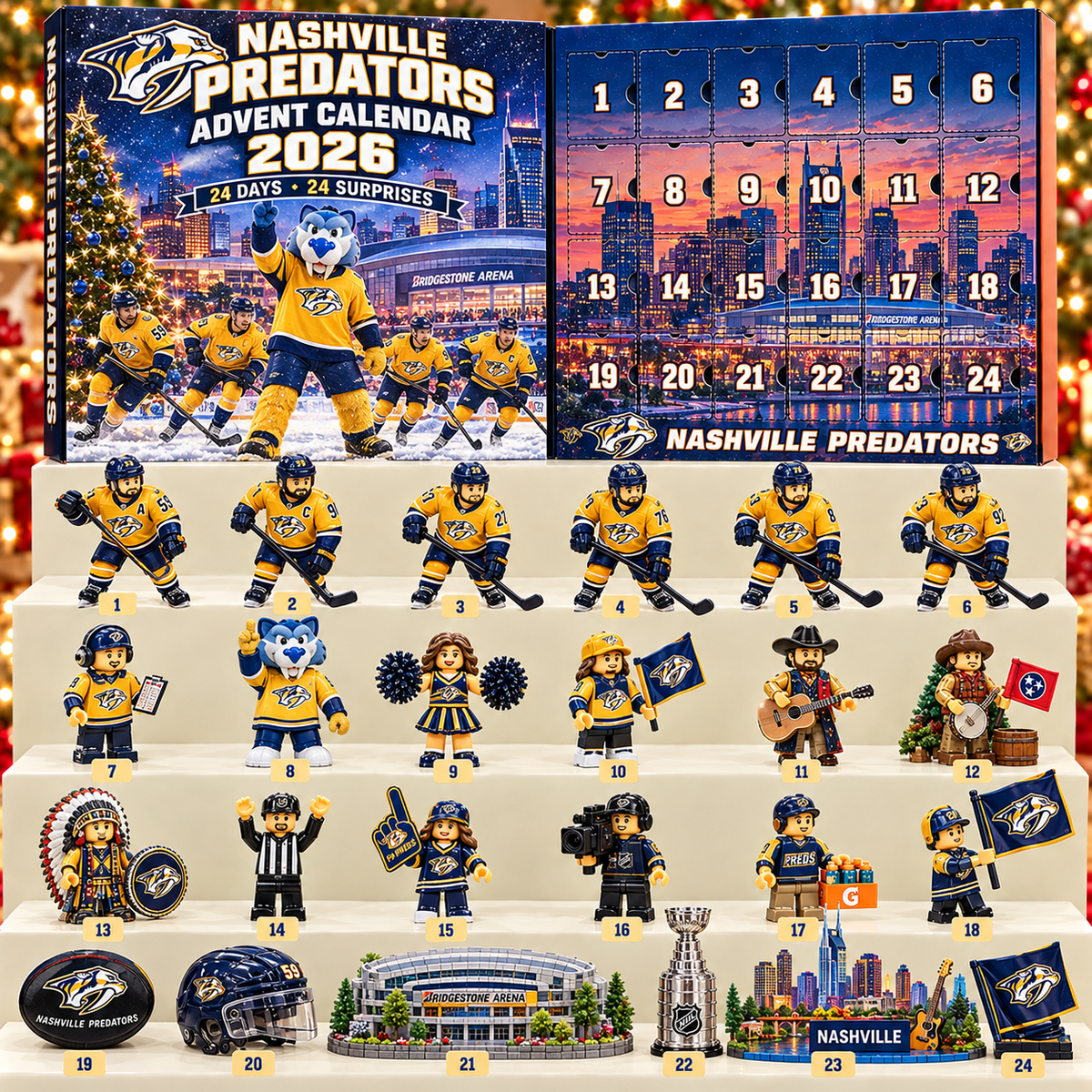 Premium NHL NP 24-Piece Hockey Collectible Advent Calendar V2