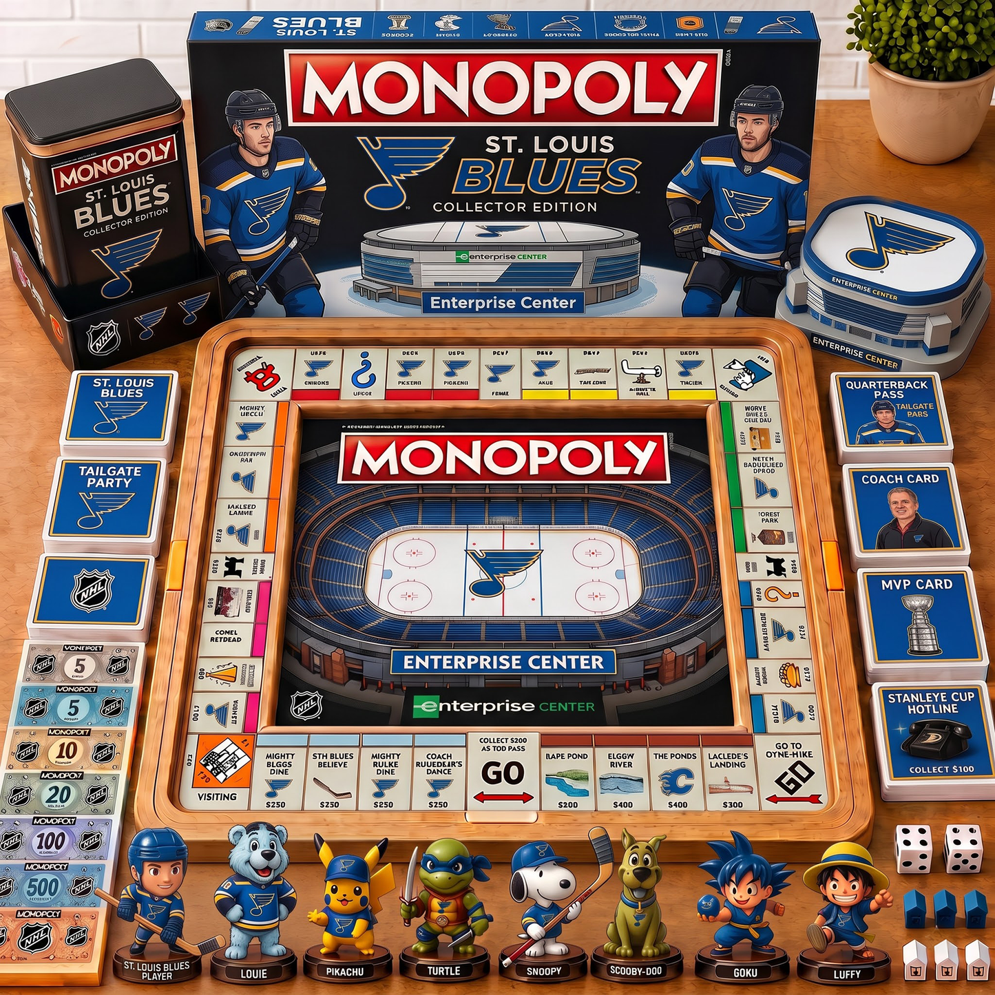 Premium NHL STL Nest Monopoly Collector’s Edition Board Game V4