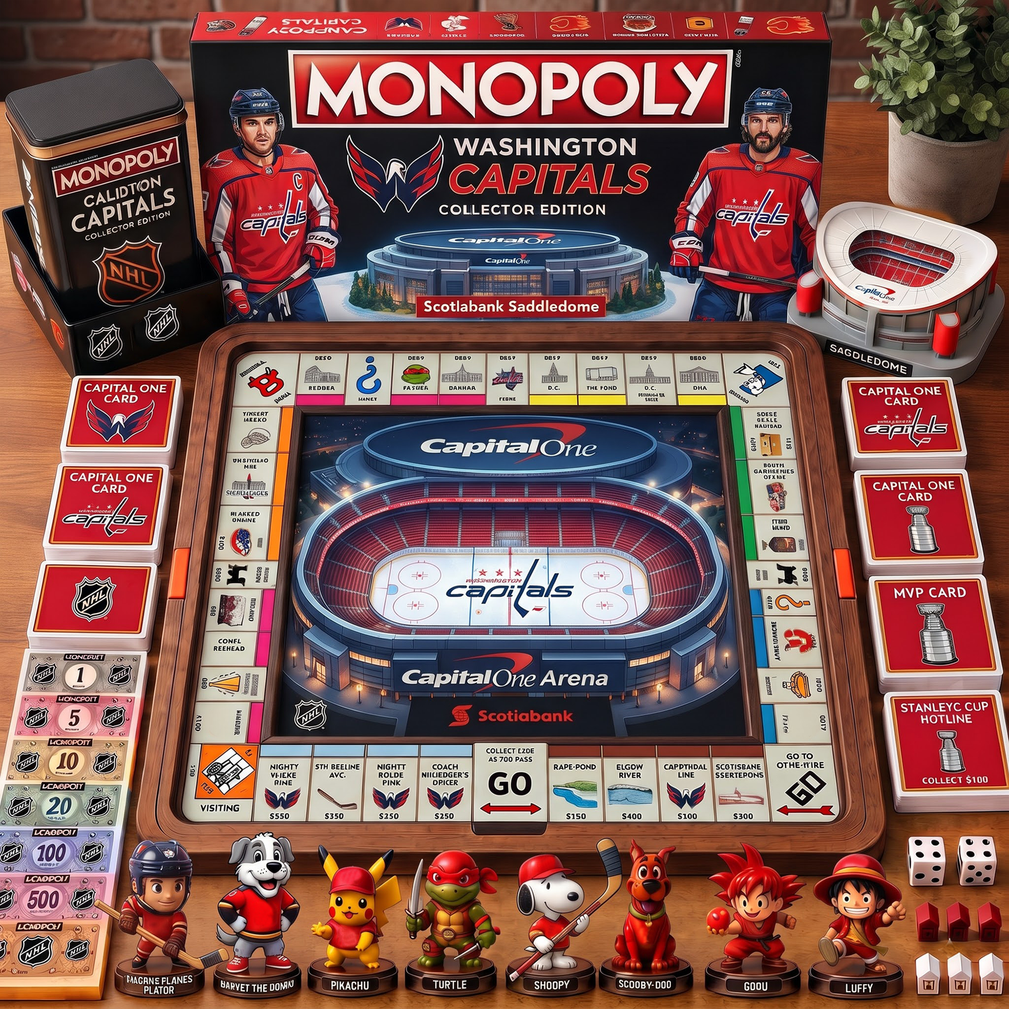 Premium NHL WAS Nest Monopoly Collector’s Edition Board Game V4