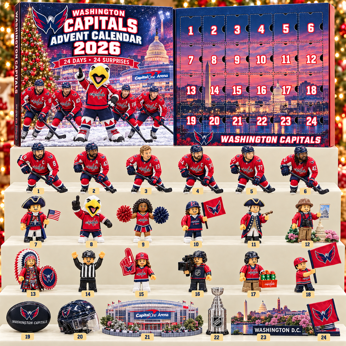 Premium NHL WC 24-Piece Hockey Collectible Advent Calendar V2