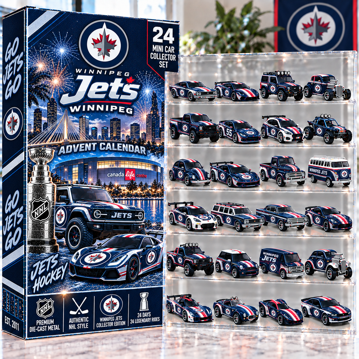 Premium NHL WIN Mini Car Advent Calendar V4
