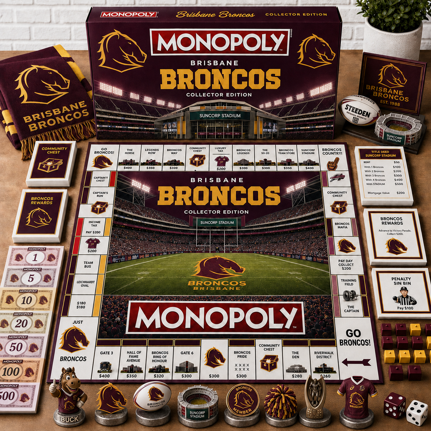 Premium NRL BB Monopoly Collector’s Edition Board Game