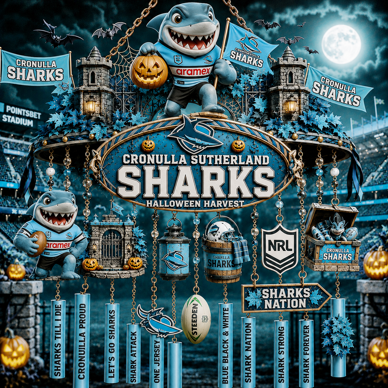 Premium NRL CSS Halloween Wind Chime