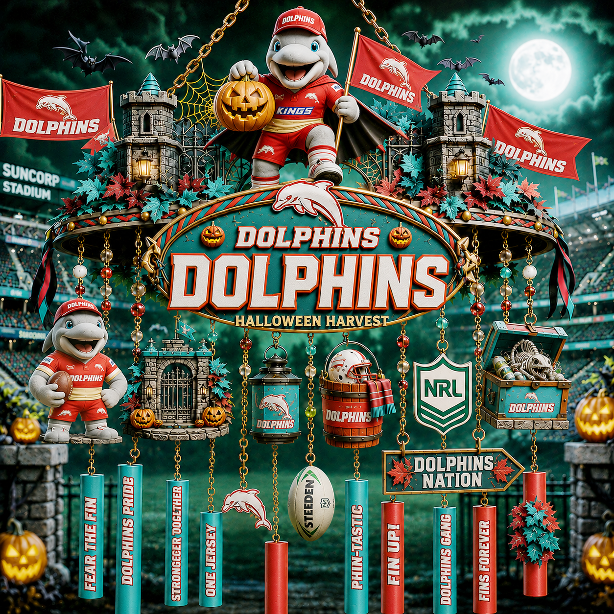 Premium NRL DOL Halloween Wind Chime