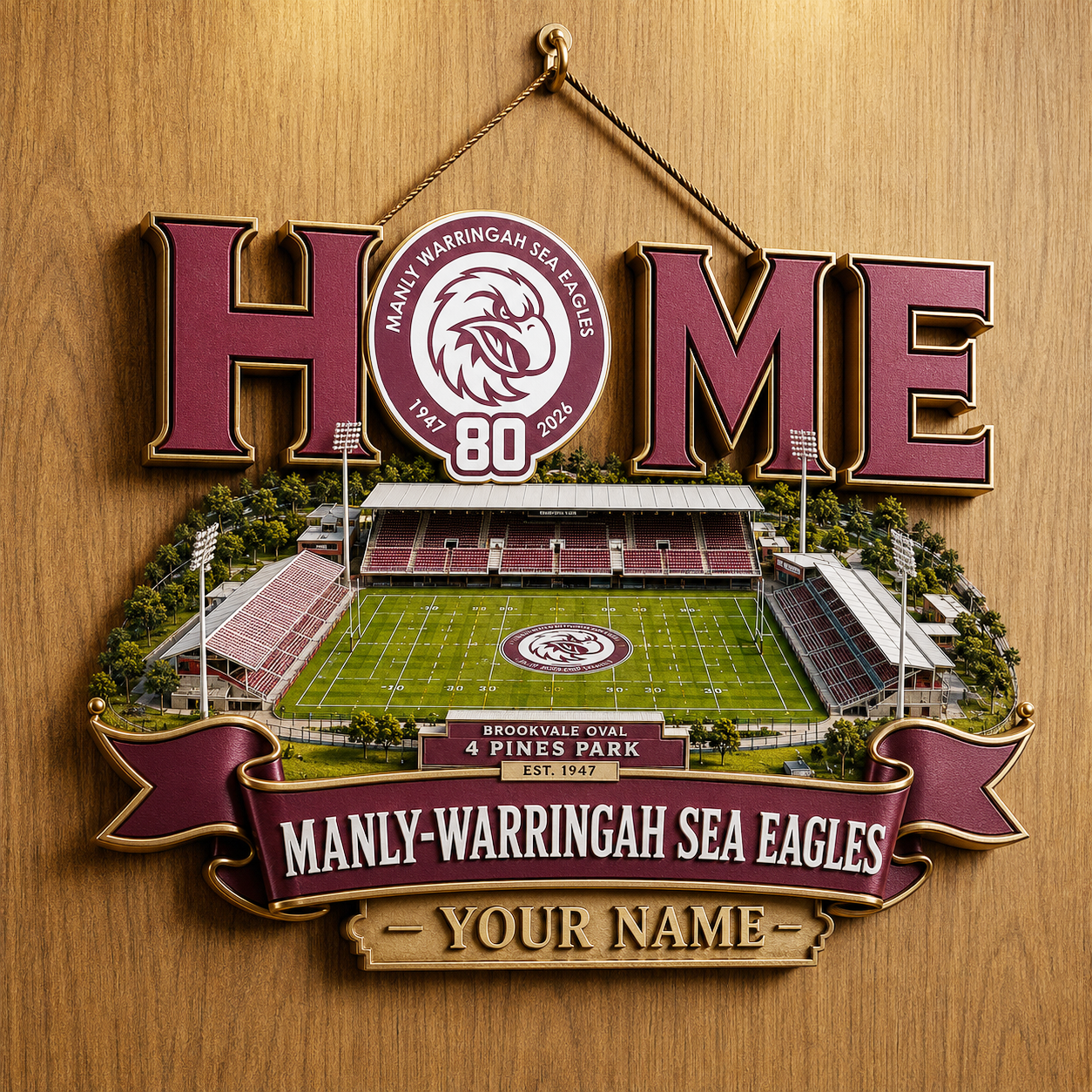 Premium NRL MWSE Stadium Metal Wall Art