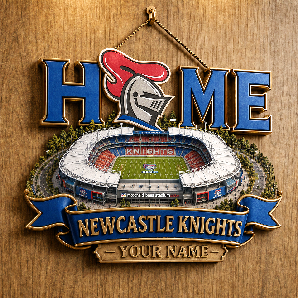 Premium NRL NK Stadium Metal Wall Art
