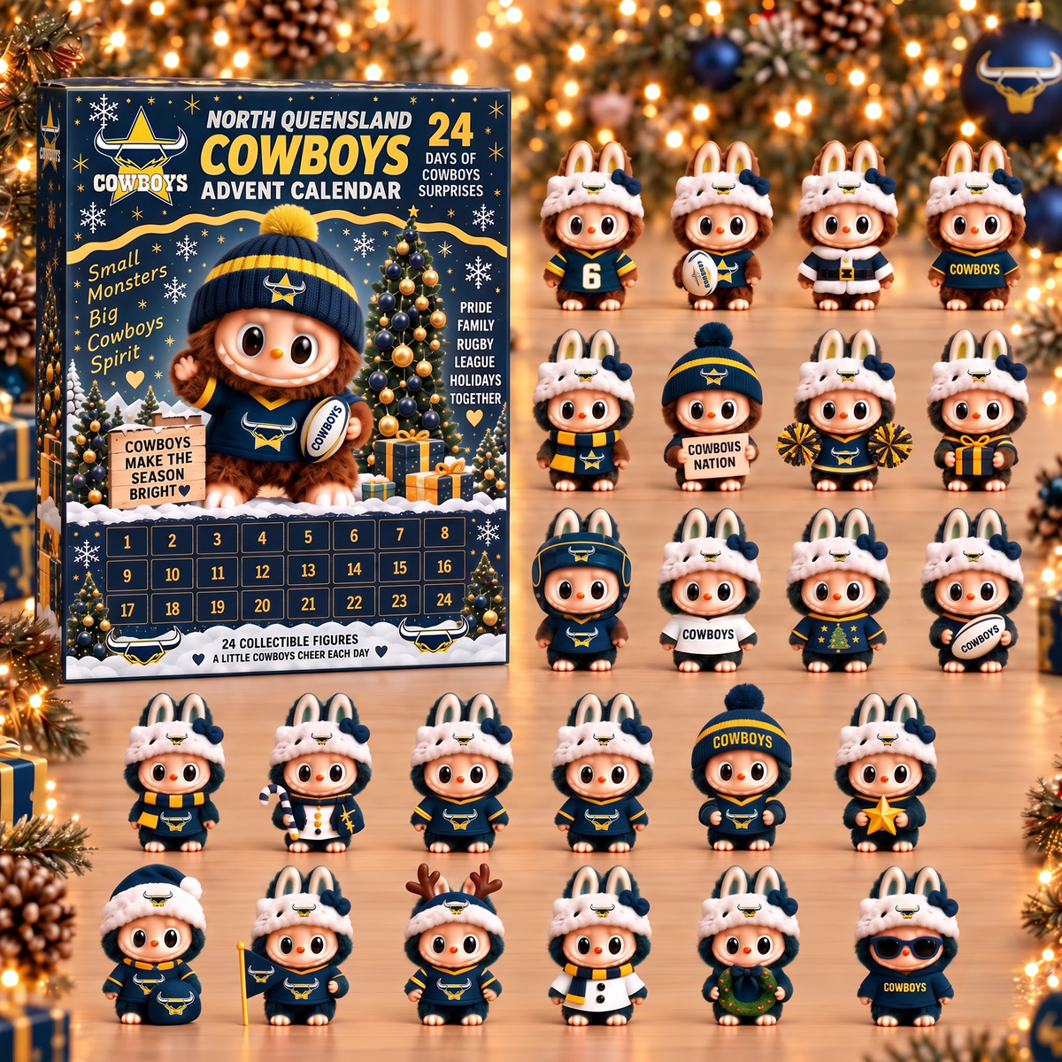 Premium NRL NQC x Labubu Christmas Avent Calendar V7