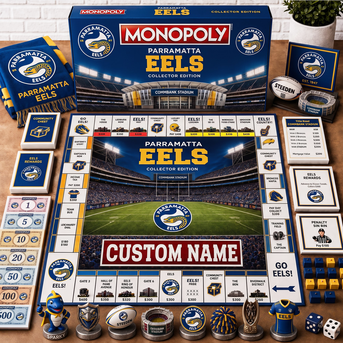 Premium NRL PE Collector’s Edition Board Game Custom name