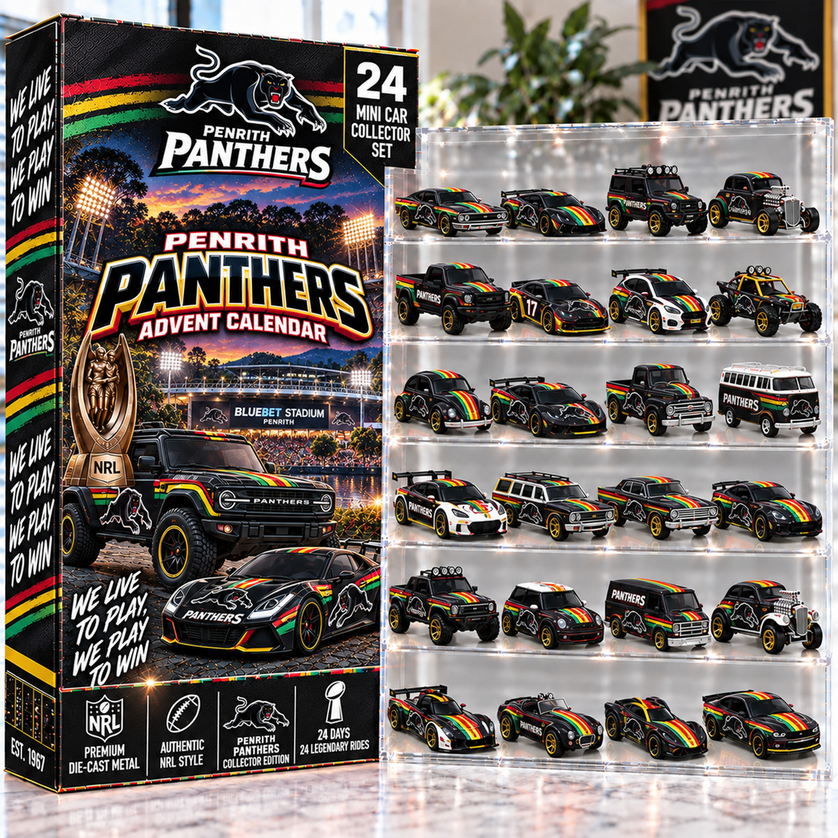 Premium NRL PP Mini Car Advent Calendar V4
