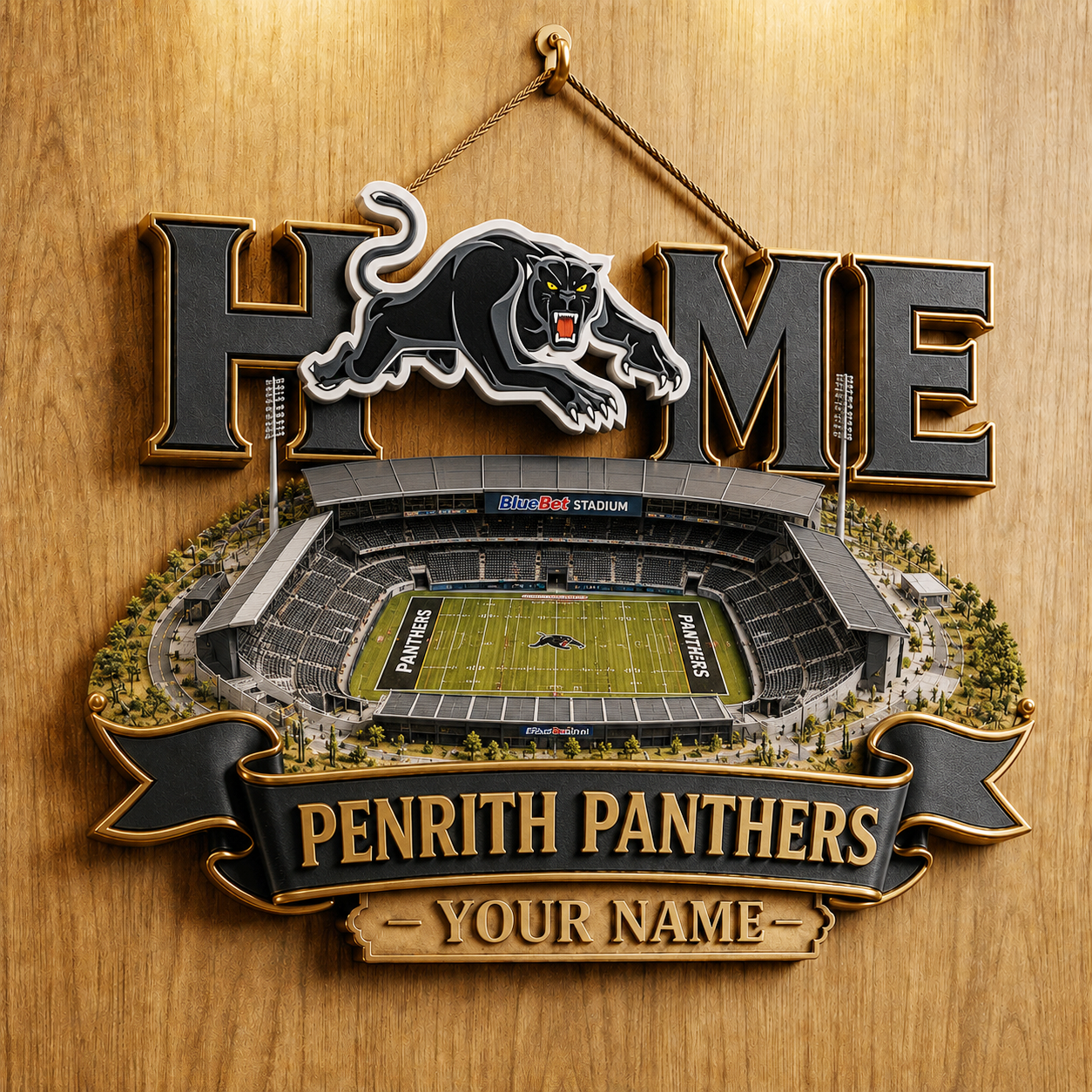 Premium NRL PP Stadium Metal Wall Art
