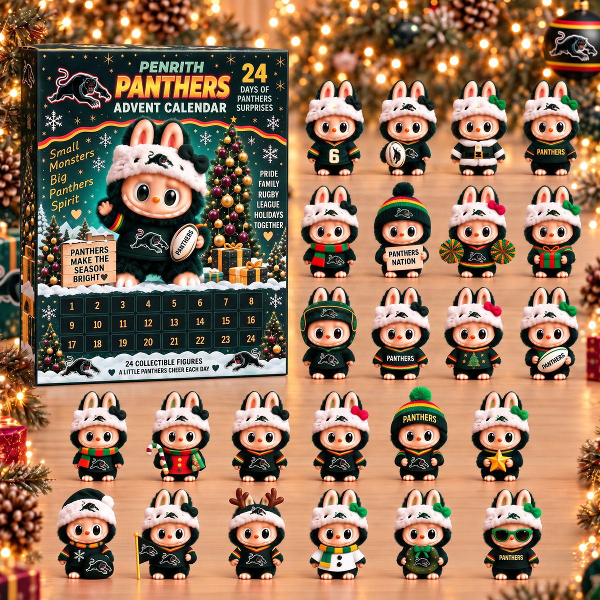 Premium NRL PP x Labubu Christmas Avent Calendar V7