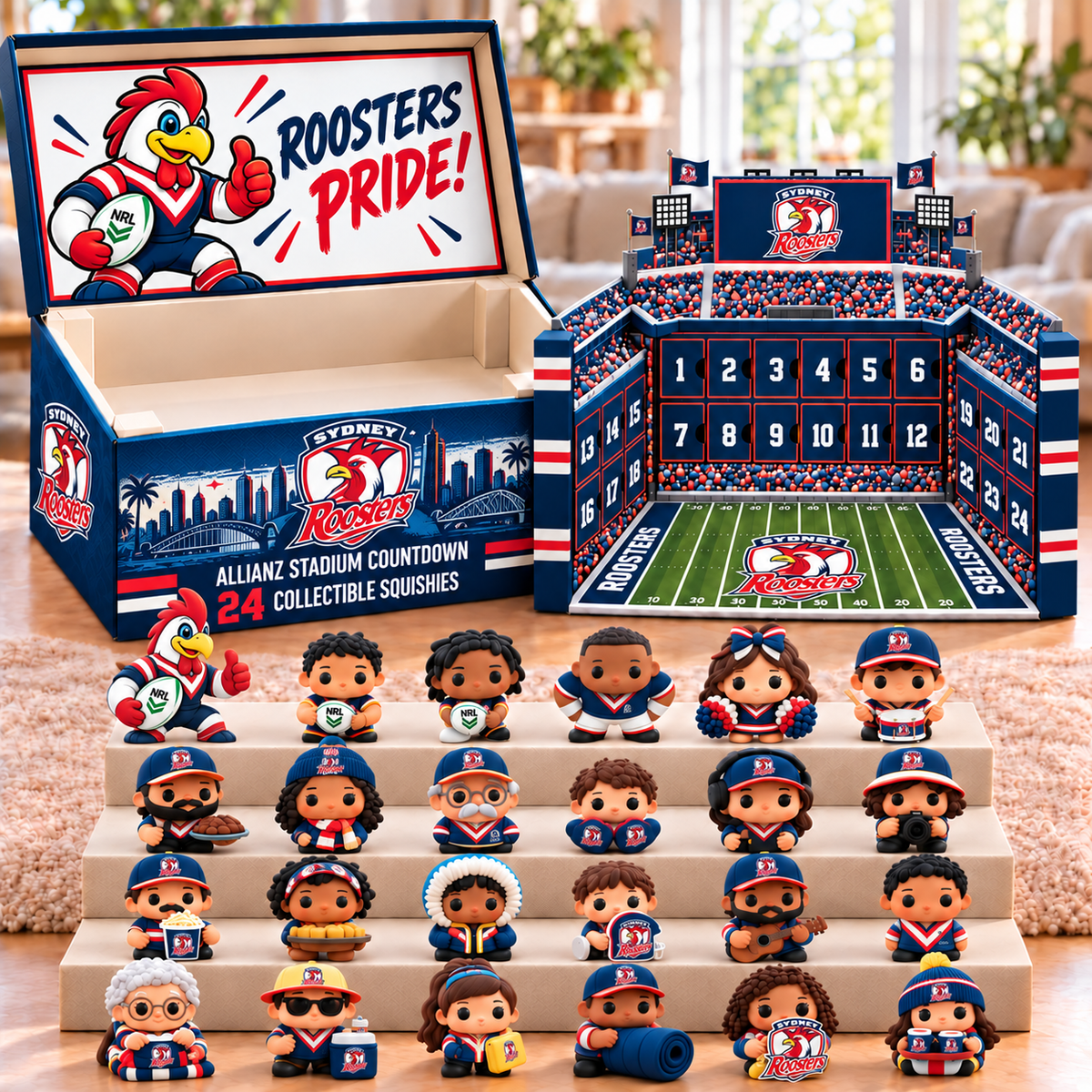 Premium NRL SR Stadium Squishy Advent Calendar V8
