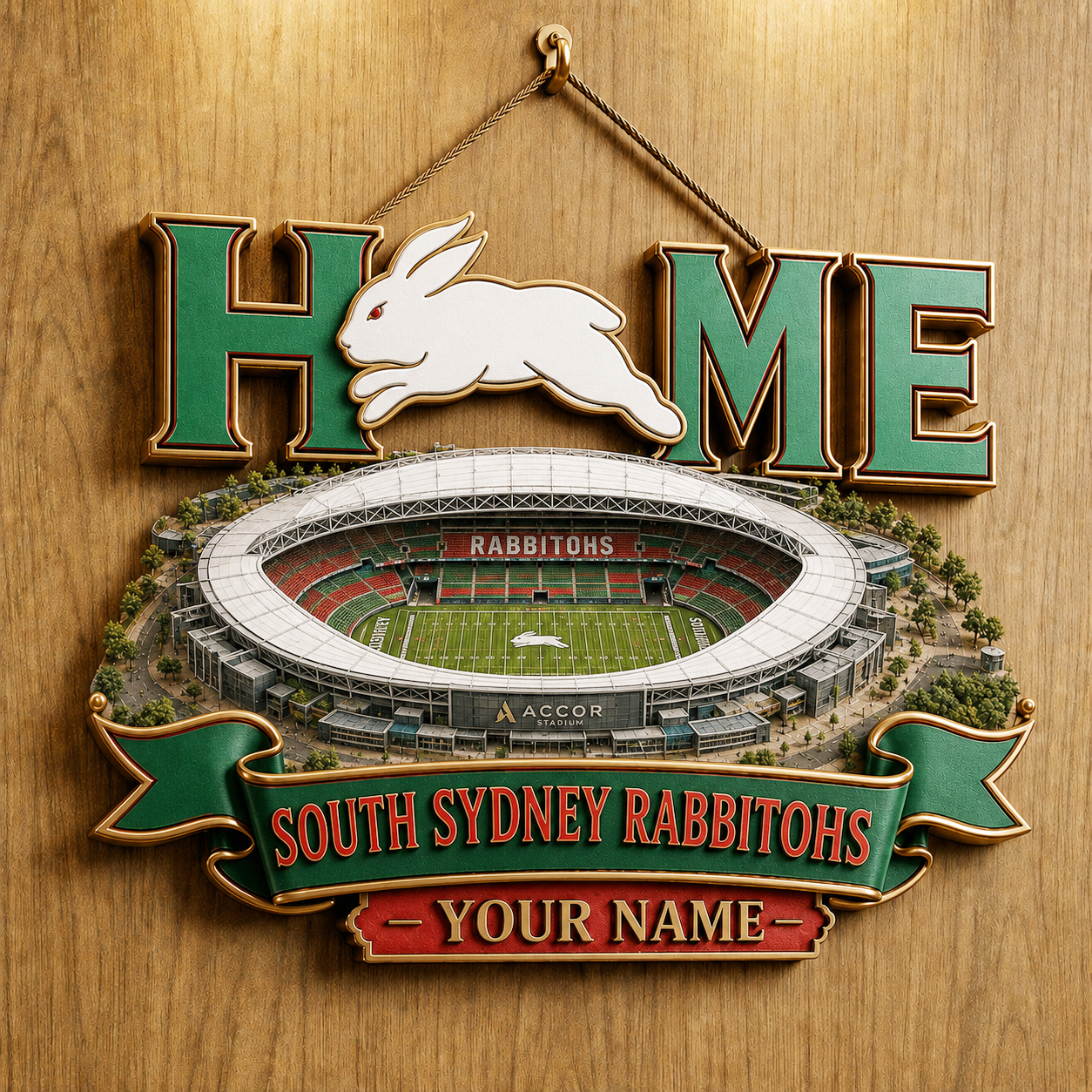 Premium NRL SSR Stadium Metal Wall Art